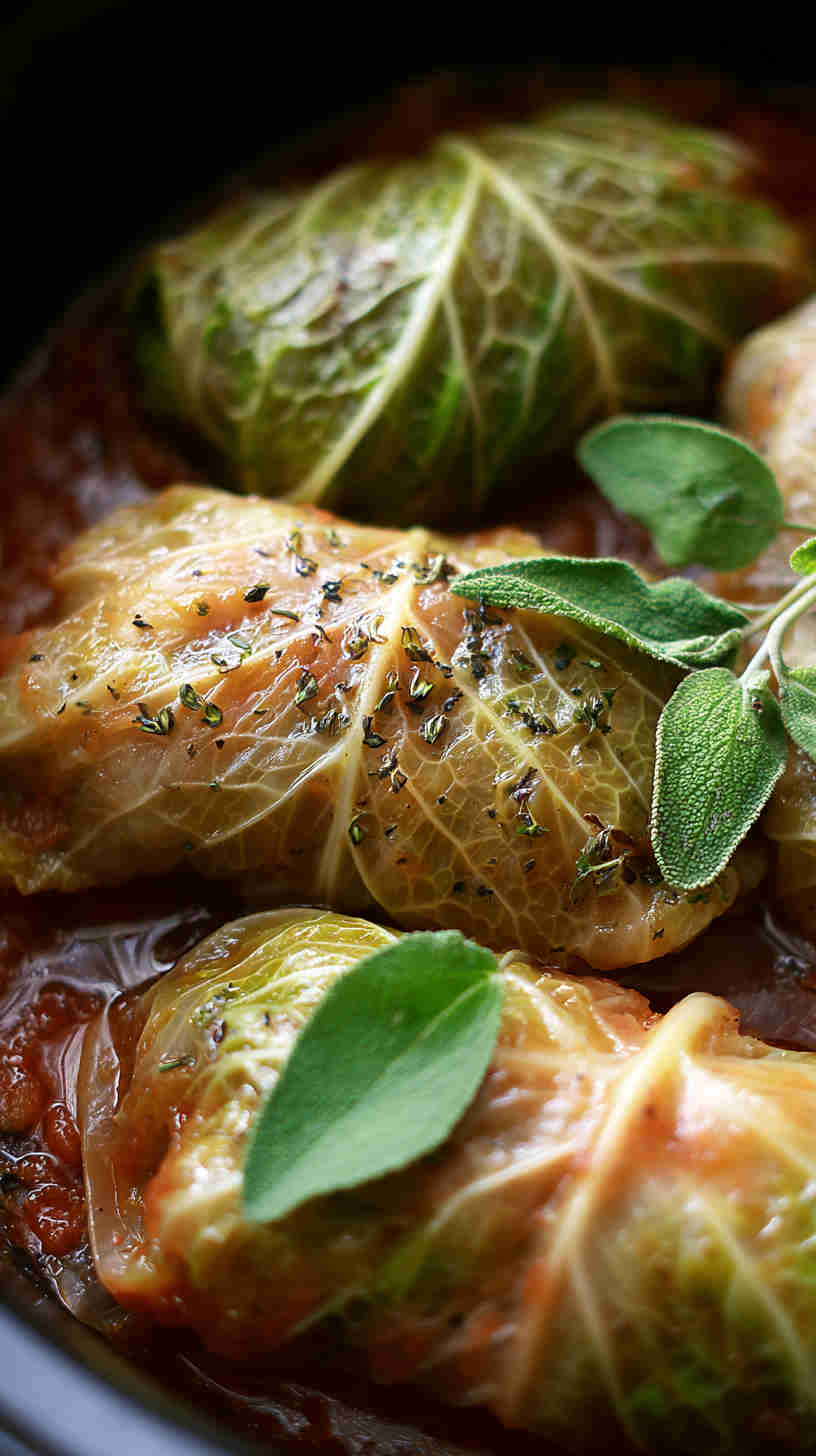Crockpot Paleo Stuffed Cabbage Rolls