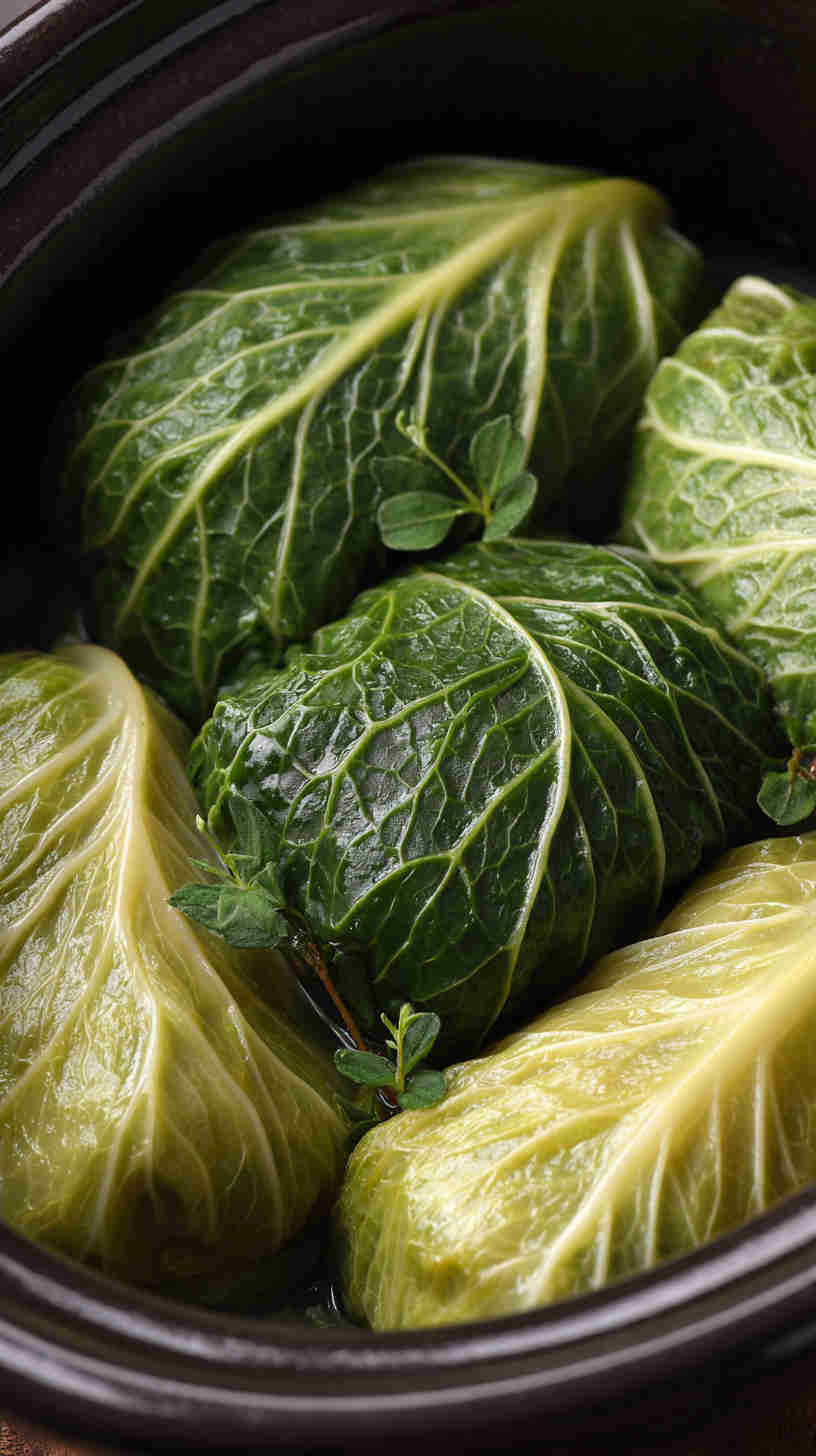 Crockpot Paleo Stuffed Cabbage Rolls