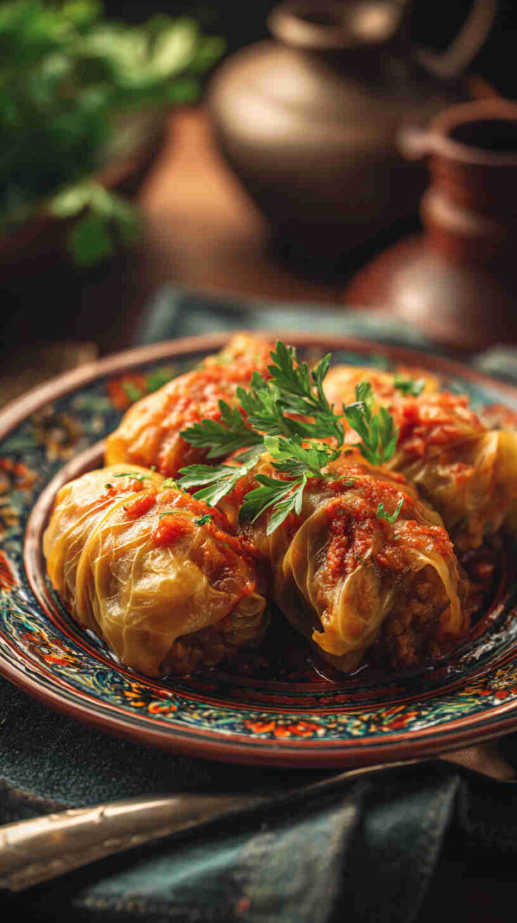 Crockpot Paleo Stuffed Cabbage Rolls