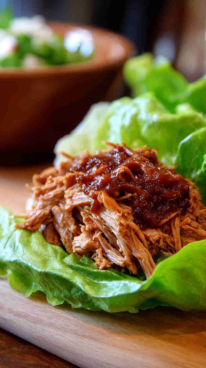 Crockpot Pulled Pork with No Sugar BBQ Sauce