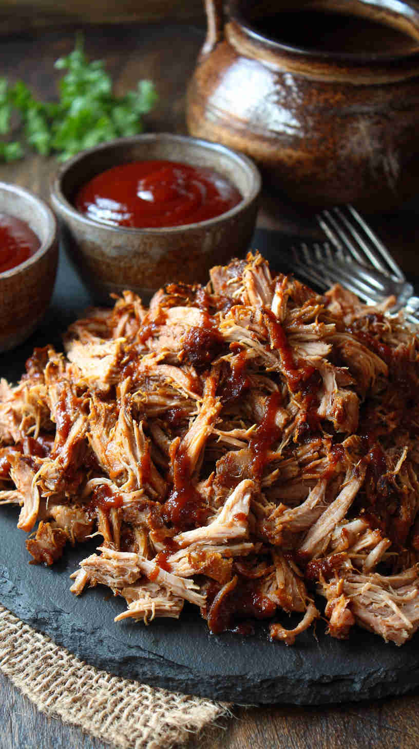 Crockpot Pulled Pork with No Sugar BBQ Sauce