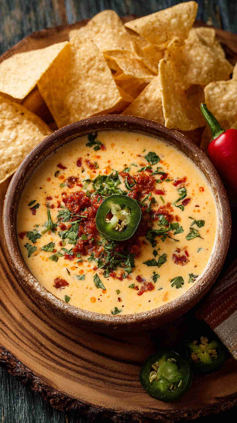 Crockpot Queso with Chorizo