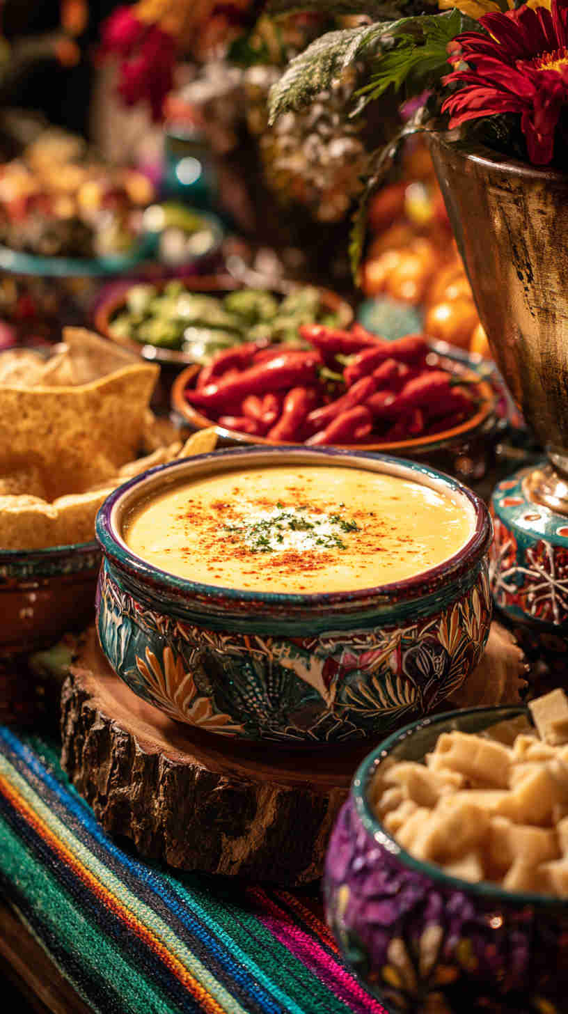 Crockpot Queso with Chorizo