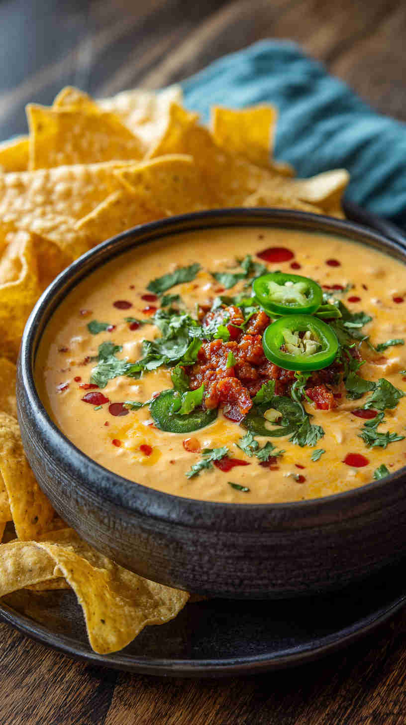 Crockpot Queso with Chorizo
