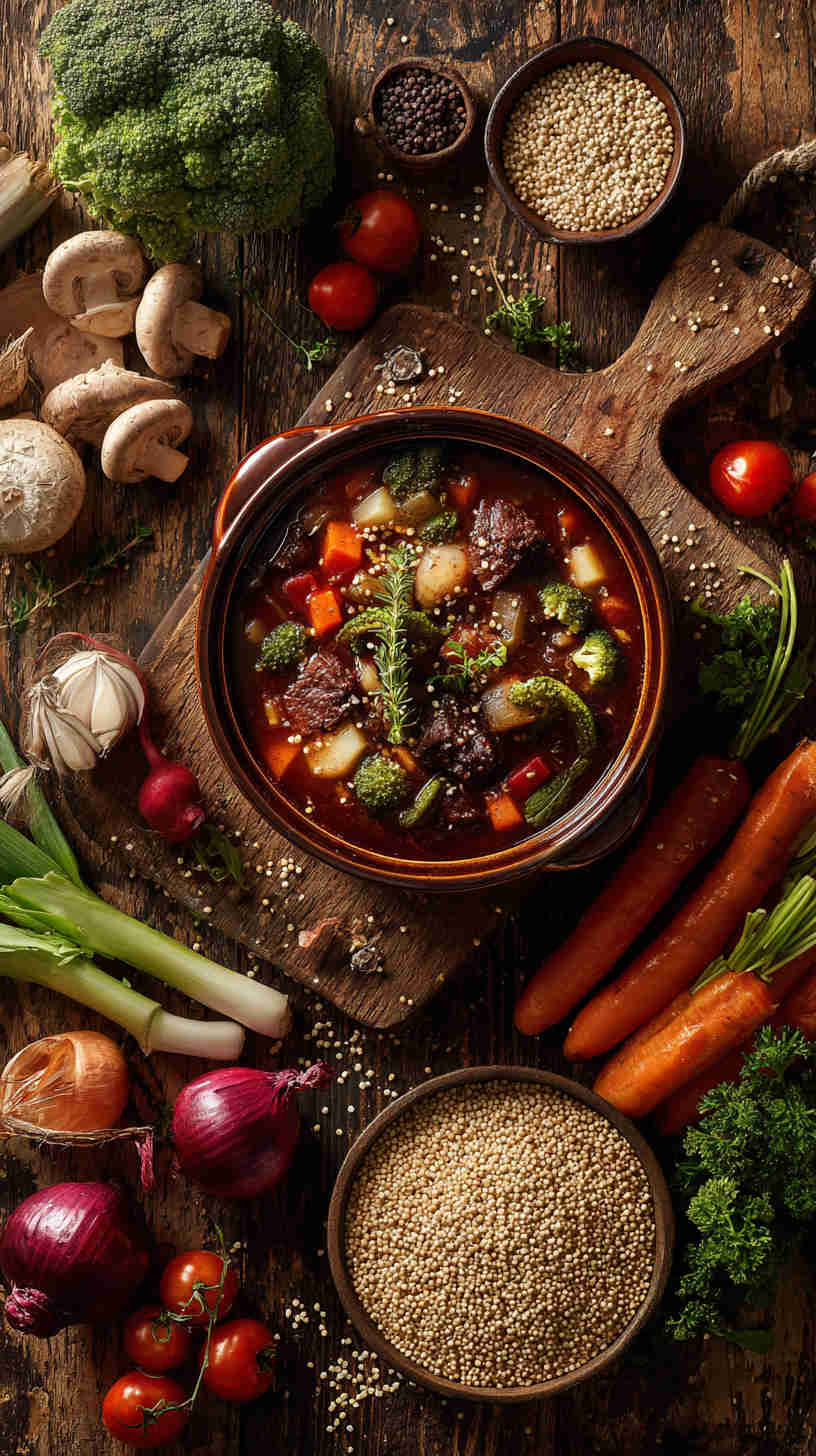 Crockpot Quinoa and Vegetable Stew