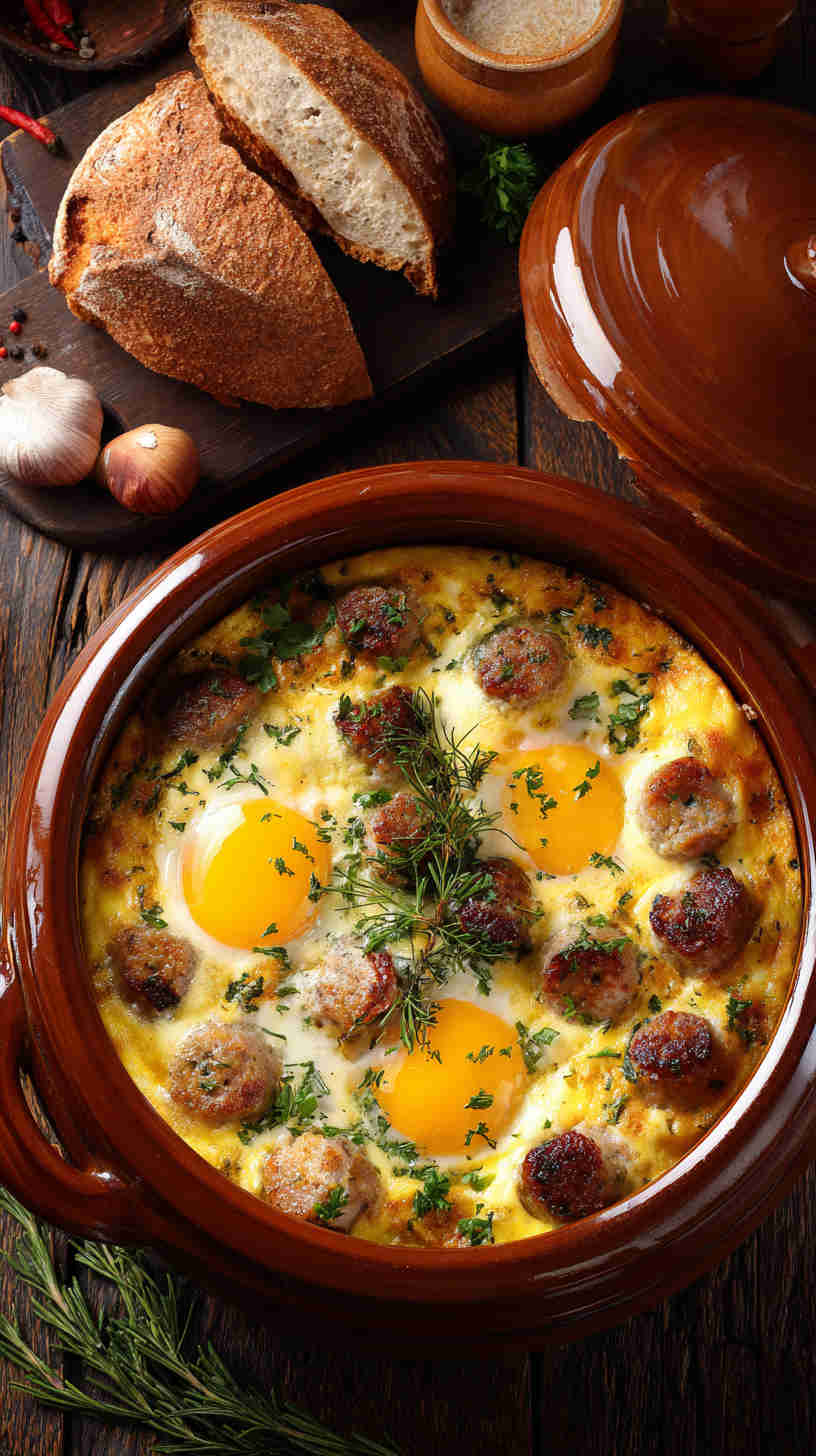 Crockpot Sausage and Egg Breakfast Casserole