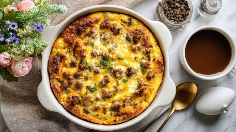 Crockpot Sausage and Egg Breakfast Casserole