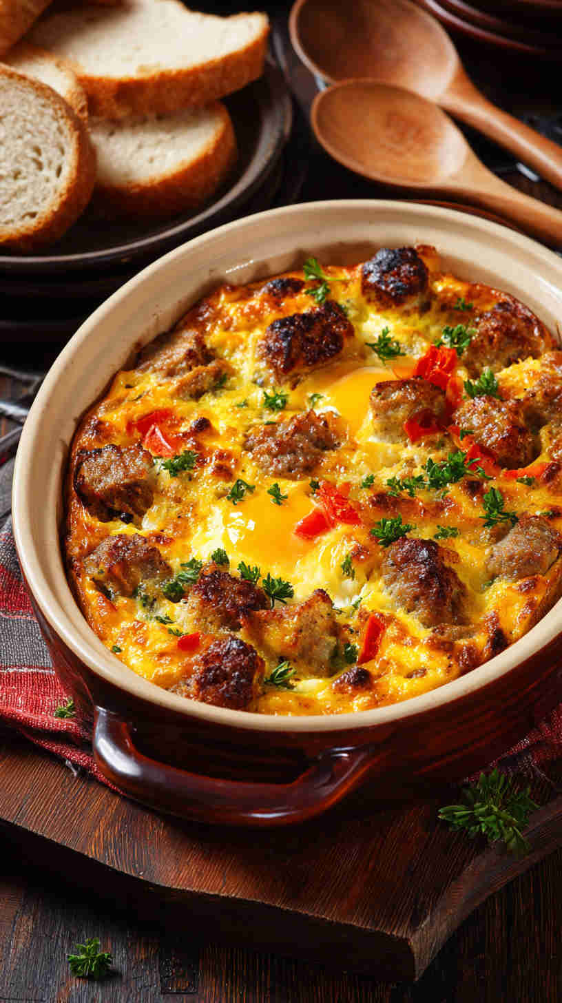 Crockpot Sausage and Egg Breakfast Casserole