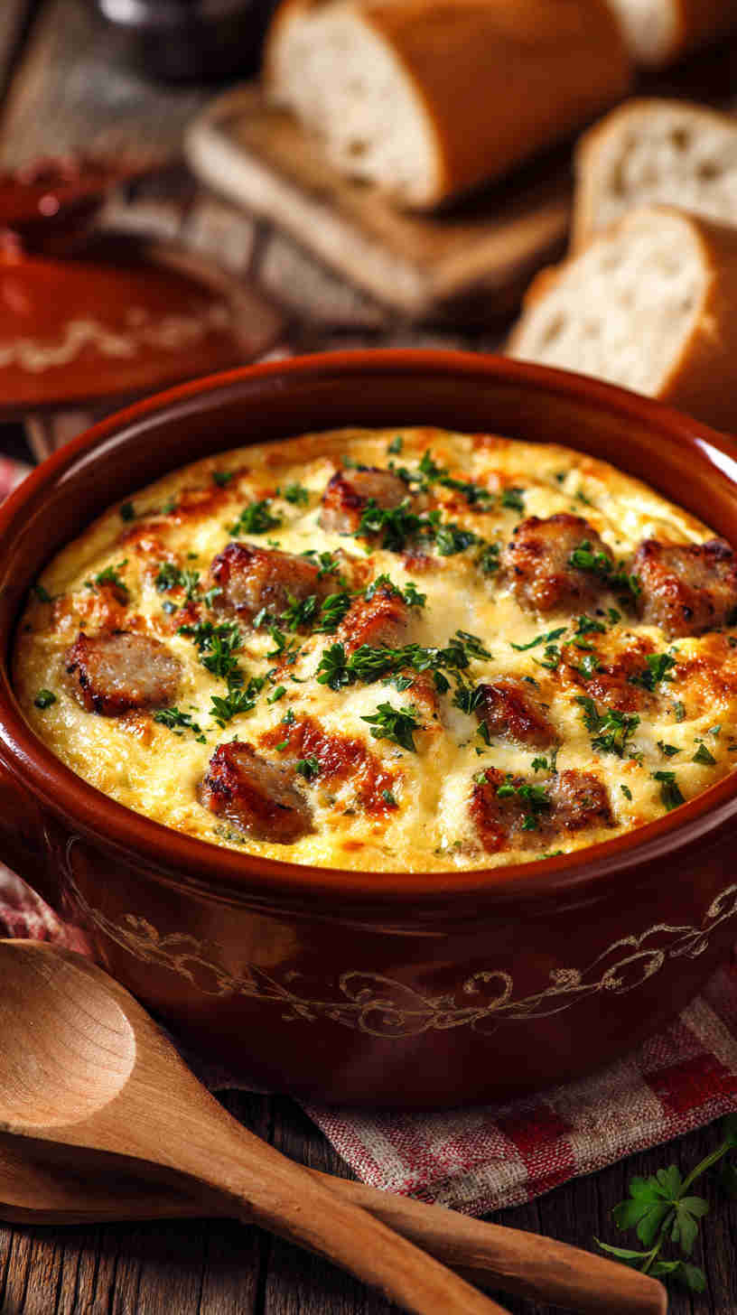 Crockpot Sausage and Egg Breakfast Casserole