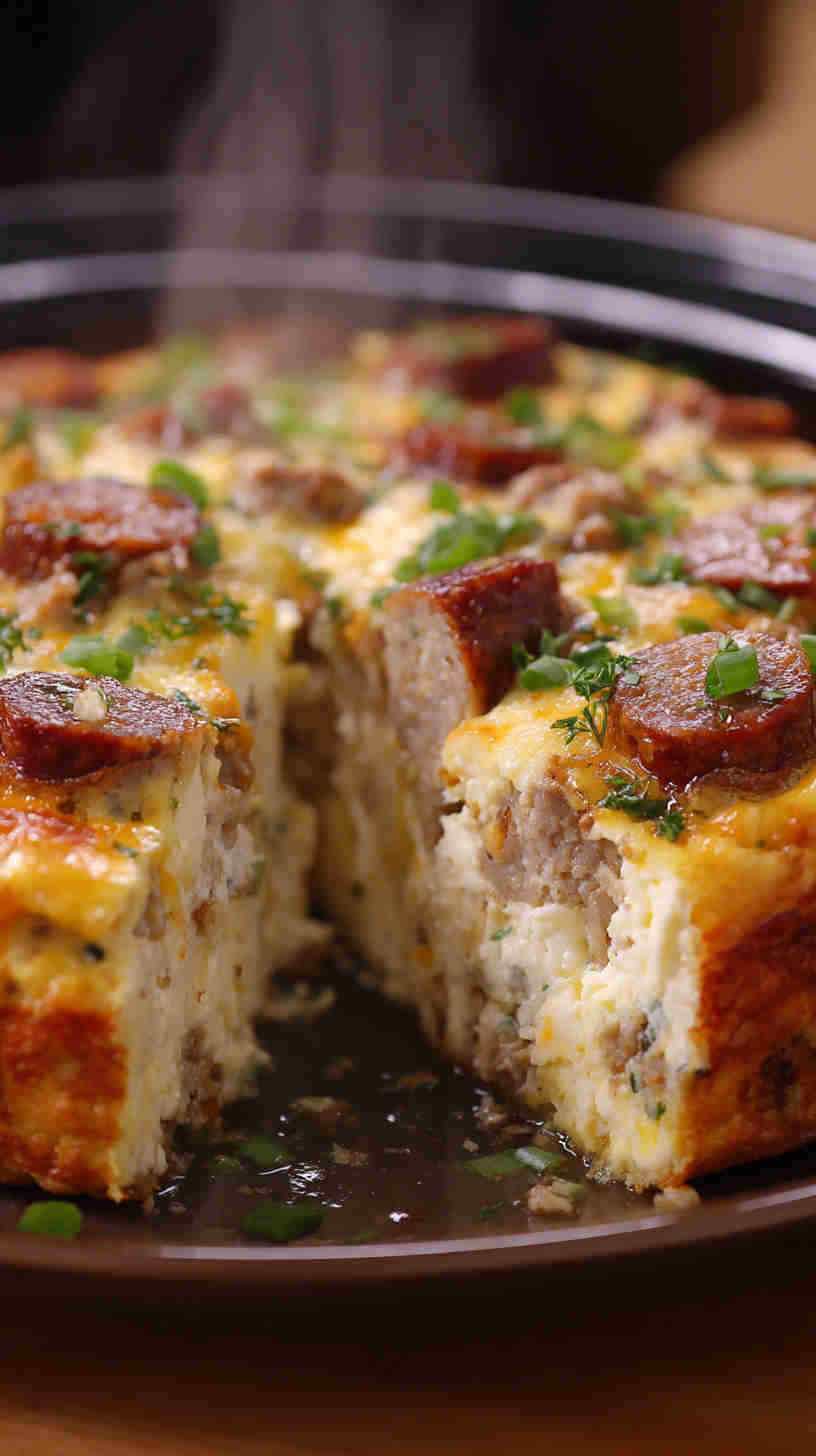 Crockpot Sausage and Egg Breakfast Casserole