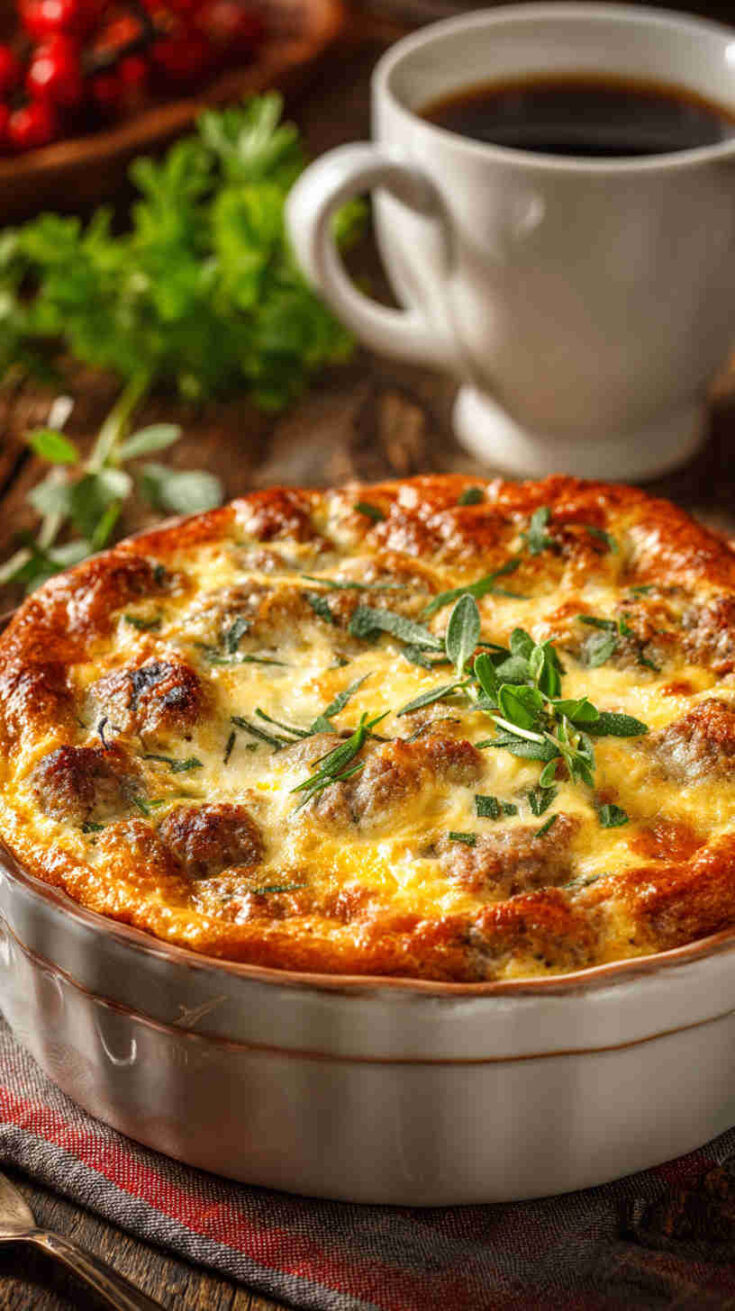 Crockpot Sausage and Egg Breakfast Casserole
