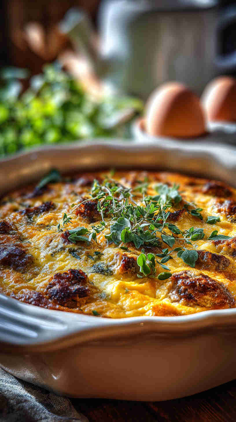 Crockpot Sausage and Egg Breakfast Casserole