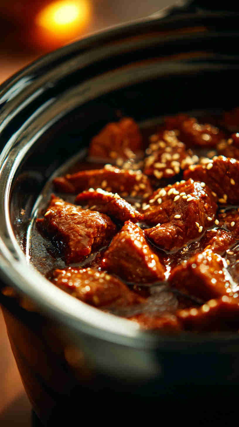 Crockpot Sesame Ginger Beef