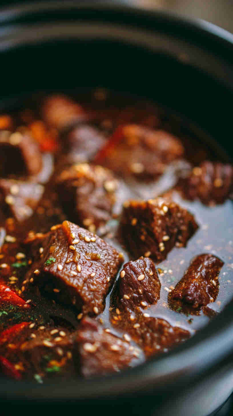 Crockpot Sesame Ginger Beef