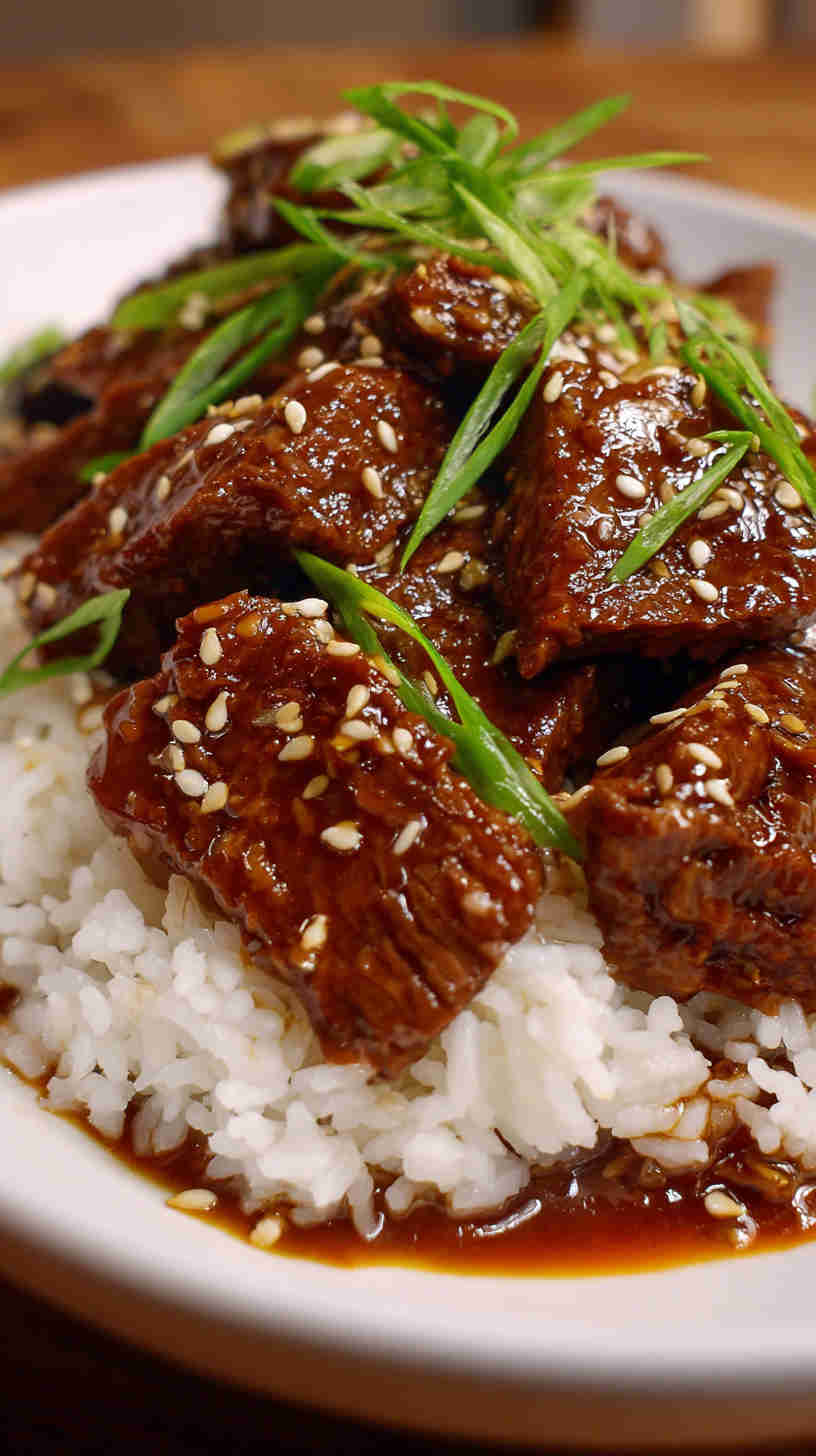 Crockpot Sesame Ginger Beef