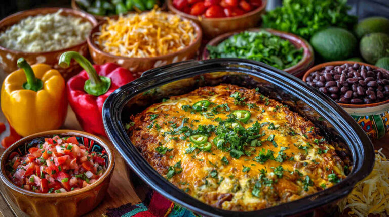 Crockpot Southwestern Breakfast Casserole