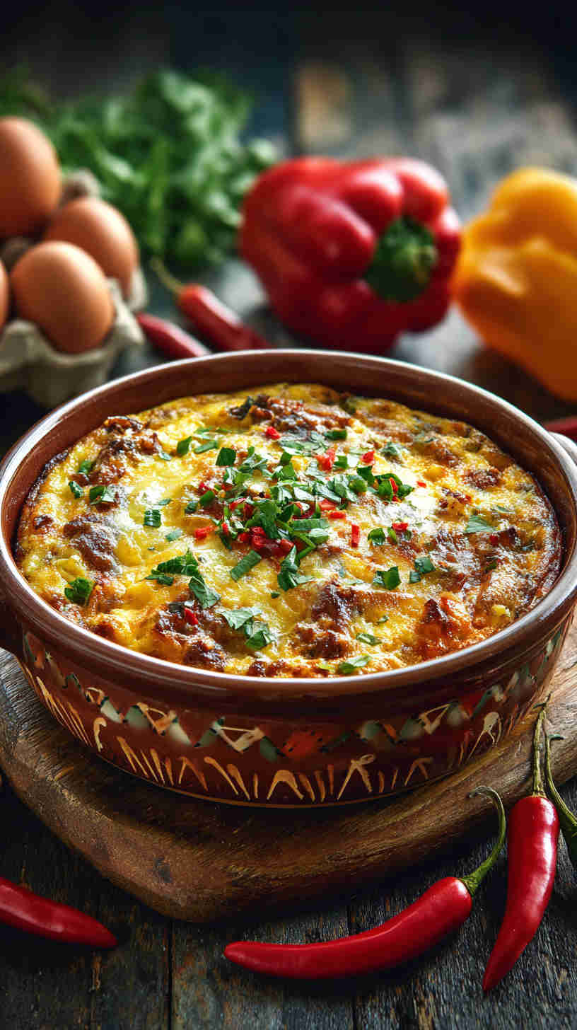 Crockpot Southwestern Breakfast Casserole