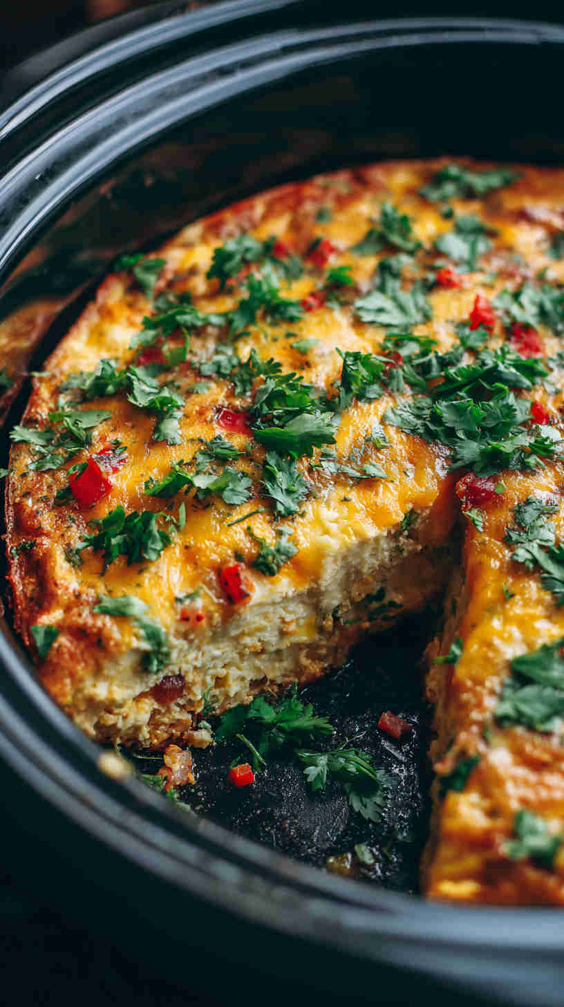Crockpot Southwestern Breakfast Casserole