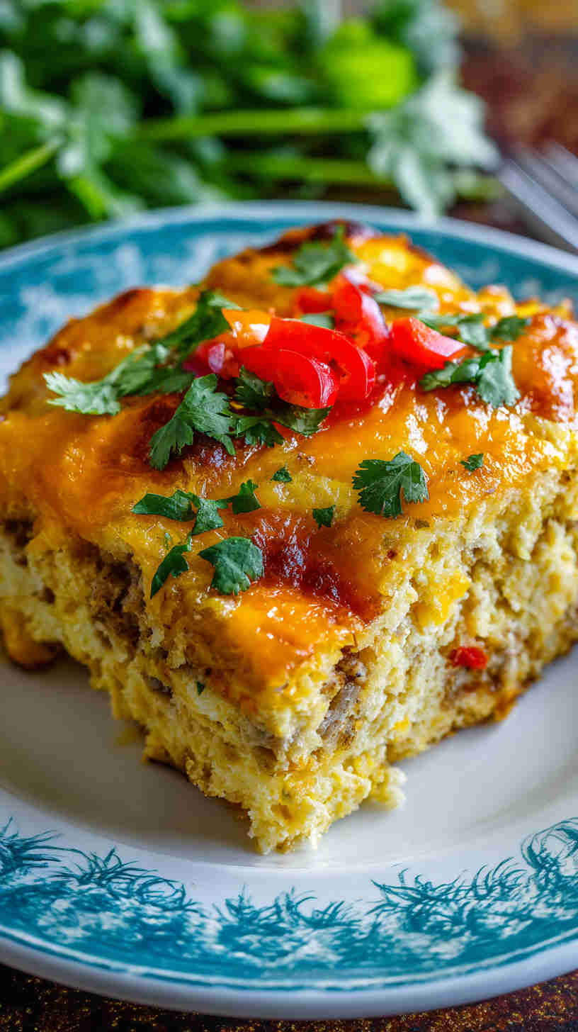 Crockpot Southwestern Breakfast Casserole