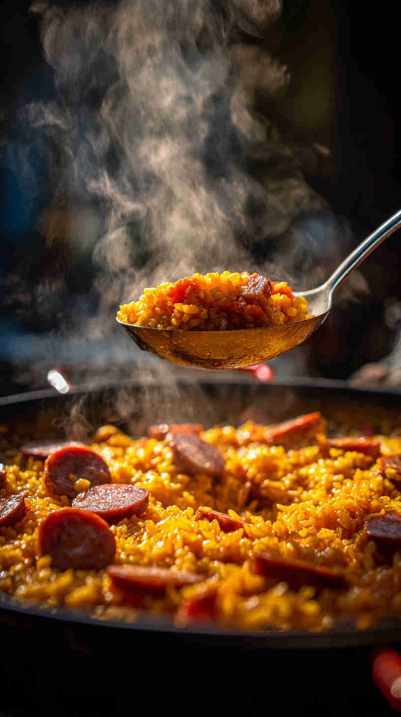 Crockpot Spanish Rice with Sausage