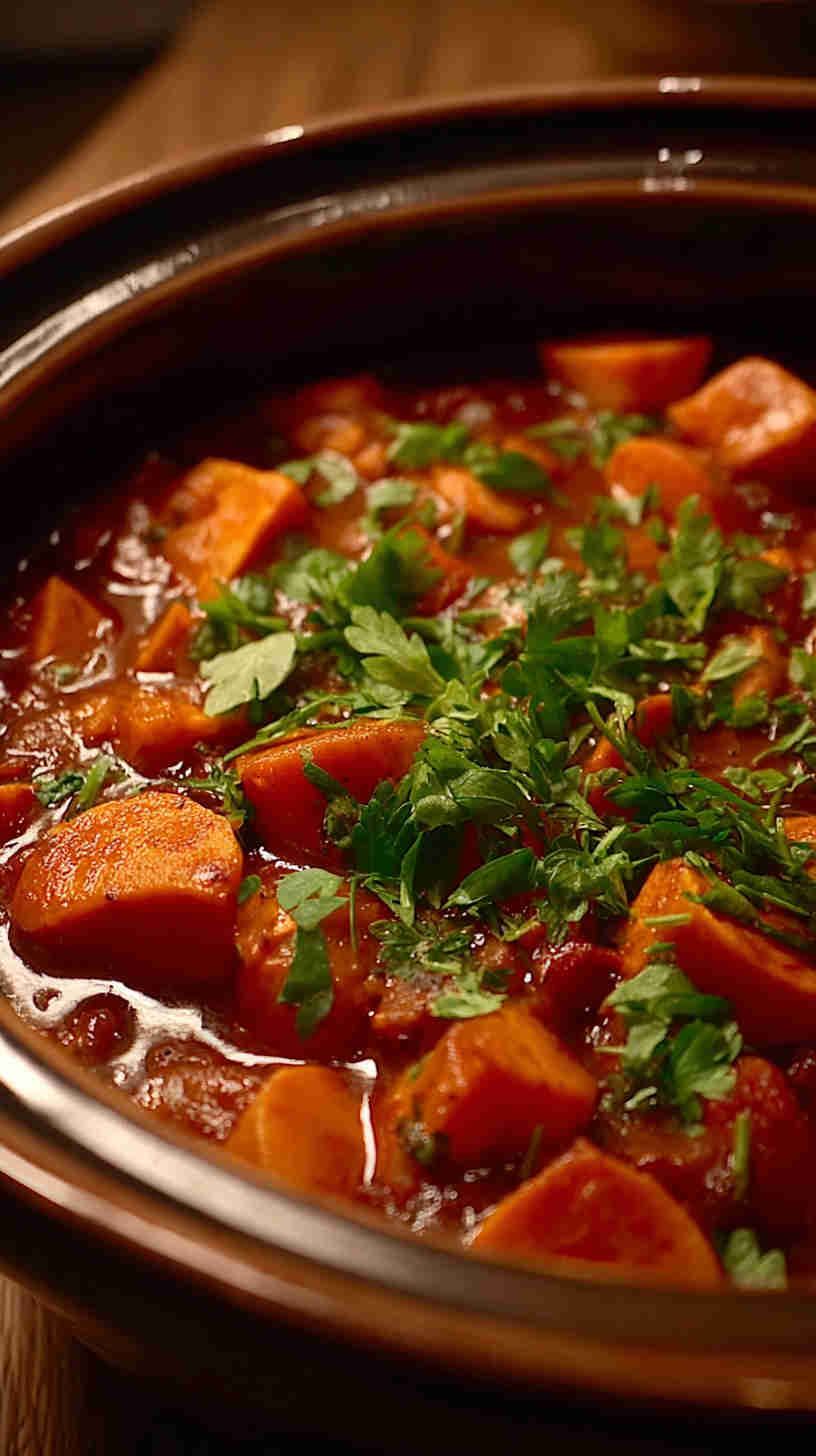 Crockpot Spicy Peanut Sweet Potato Stew