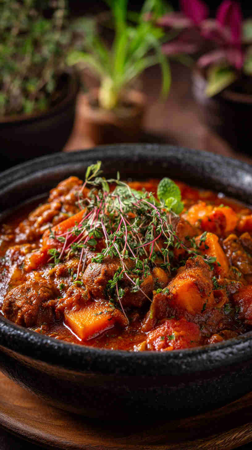 Crockpot Spicy Peanut Sweet Potato Stew