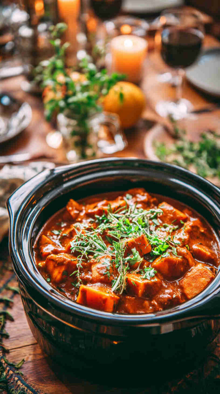 Crockpot Spicy Peanut Sweet Potato Stew Recipe