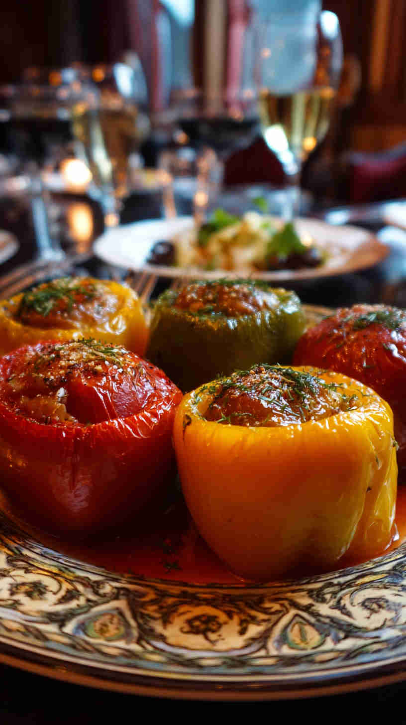 Crockpot Stuffed Bell Peppers with Quinoa
