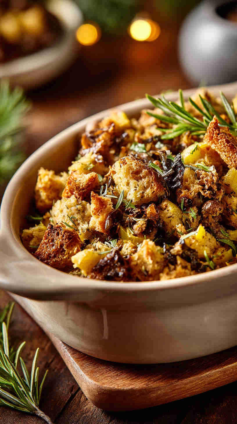 Crockpot Stuffing with Herbs
