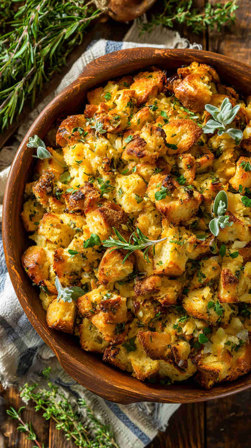 Crockpot Stuffing with Herbs
