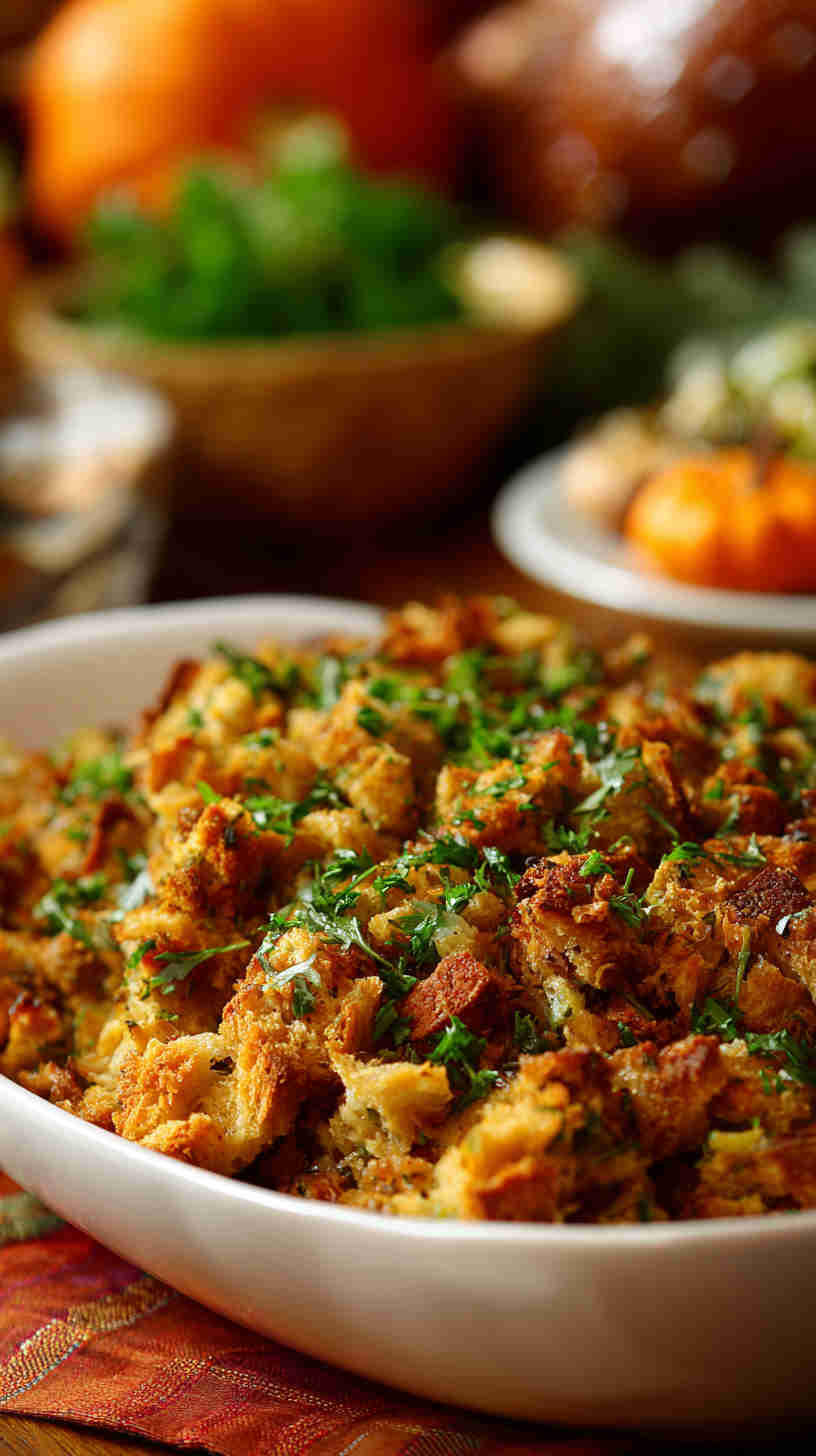 Crockpot Stuffing with Herbs