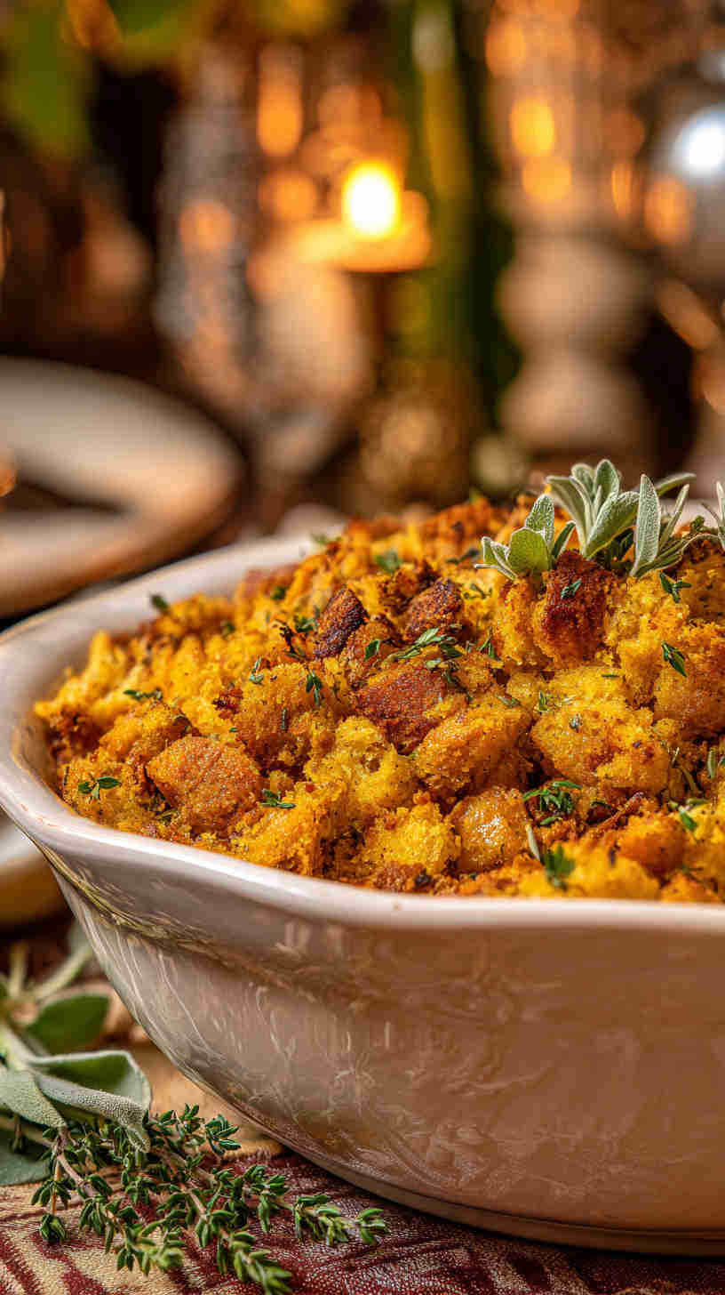 Crockpot Stuffing with Herbs