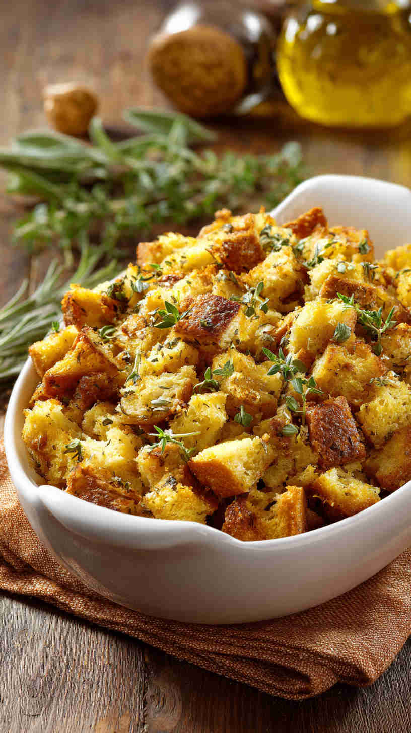 Crockpot Stuffing with Herbs