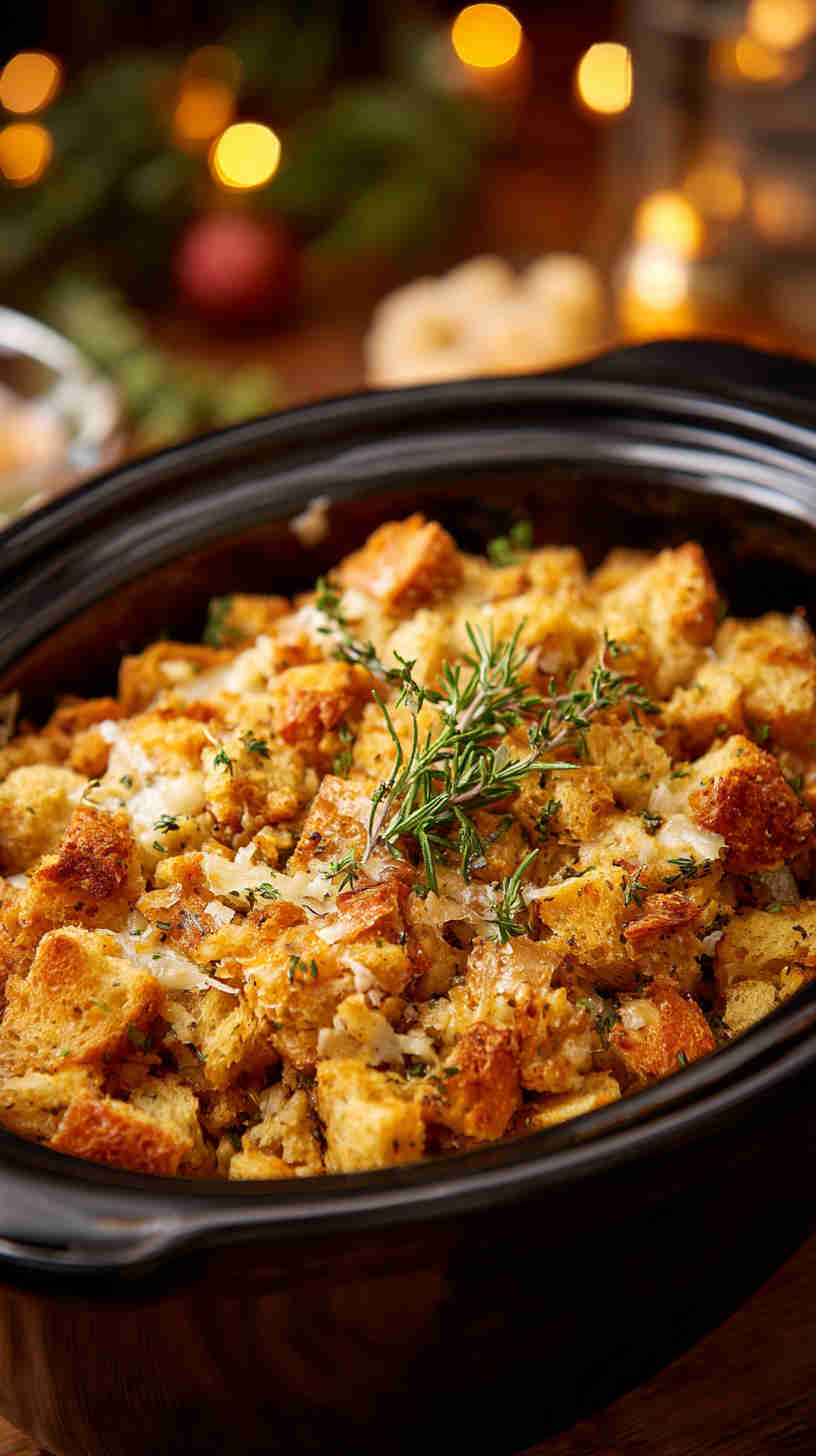 Crockpot Stuffing with Herbs