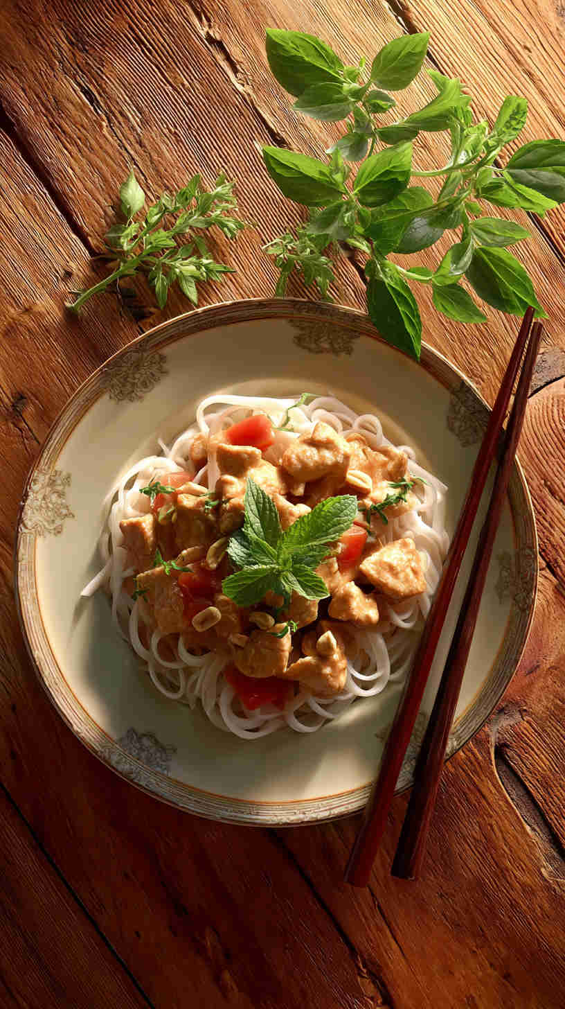 Crockpot Thai Peanut Chicken