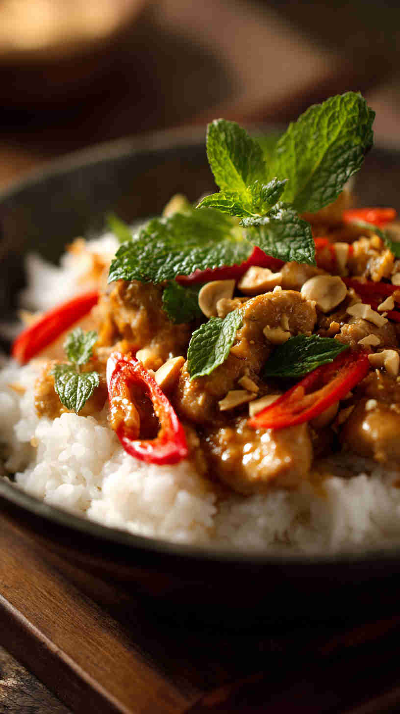 Crockpot Thai Peanut Chicken