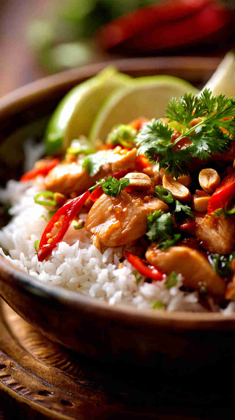 Crockpot Thai Peanut Chicken