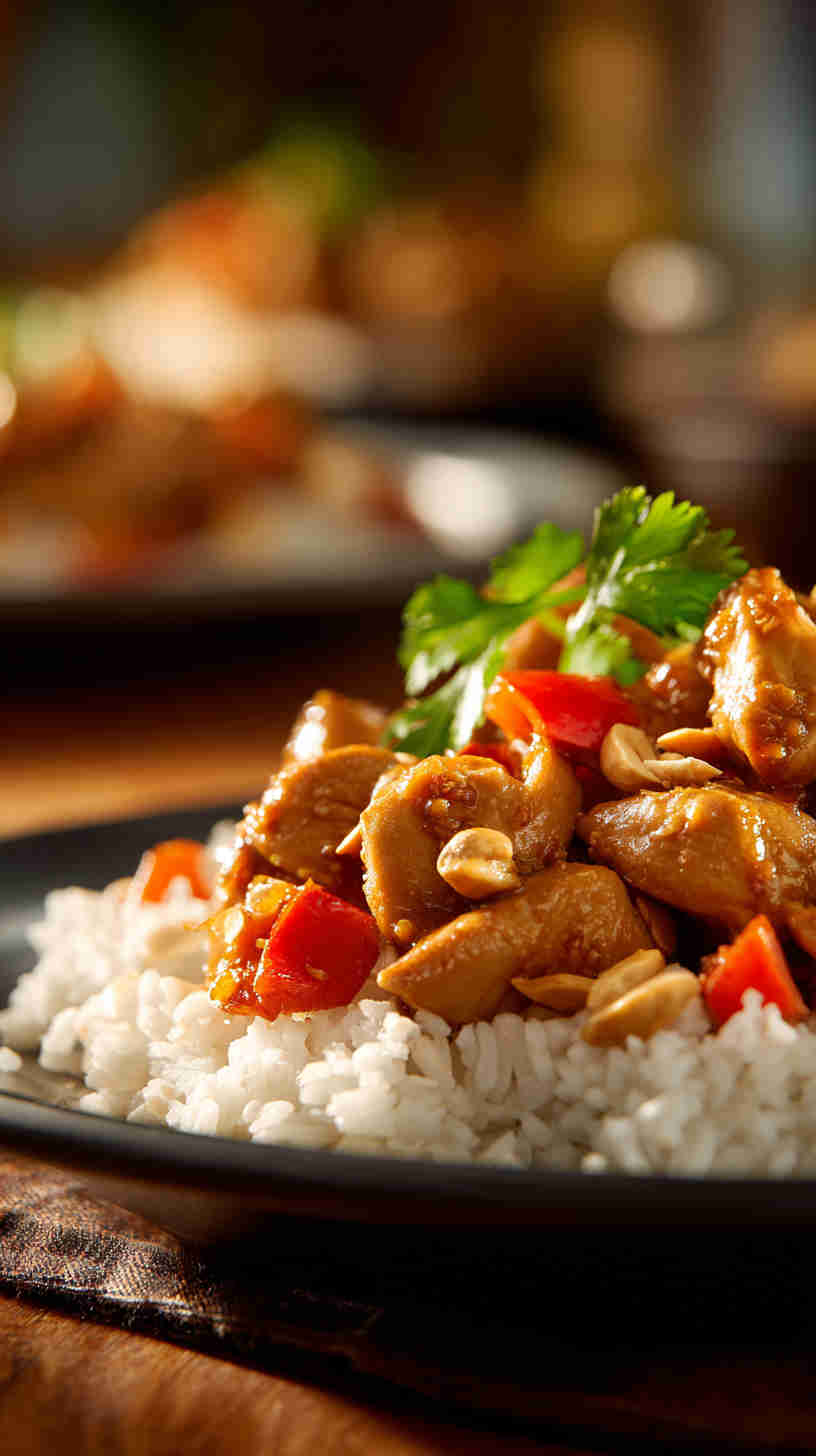 Crockpot Thai Peanut Chicken