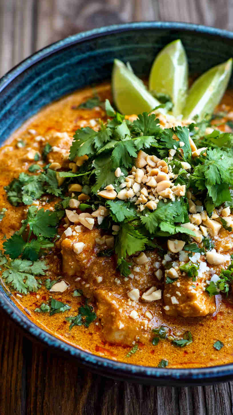 Crockpot Thai Peanut Chicken