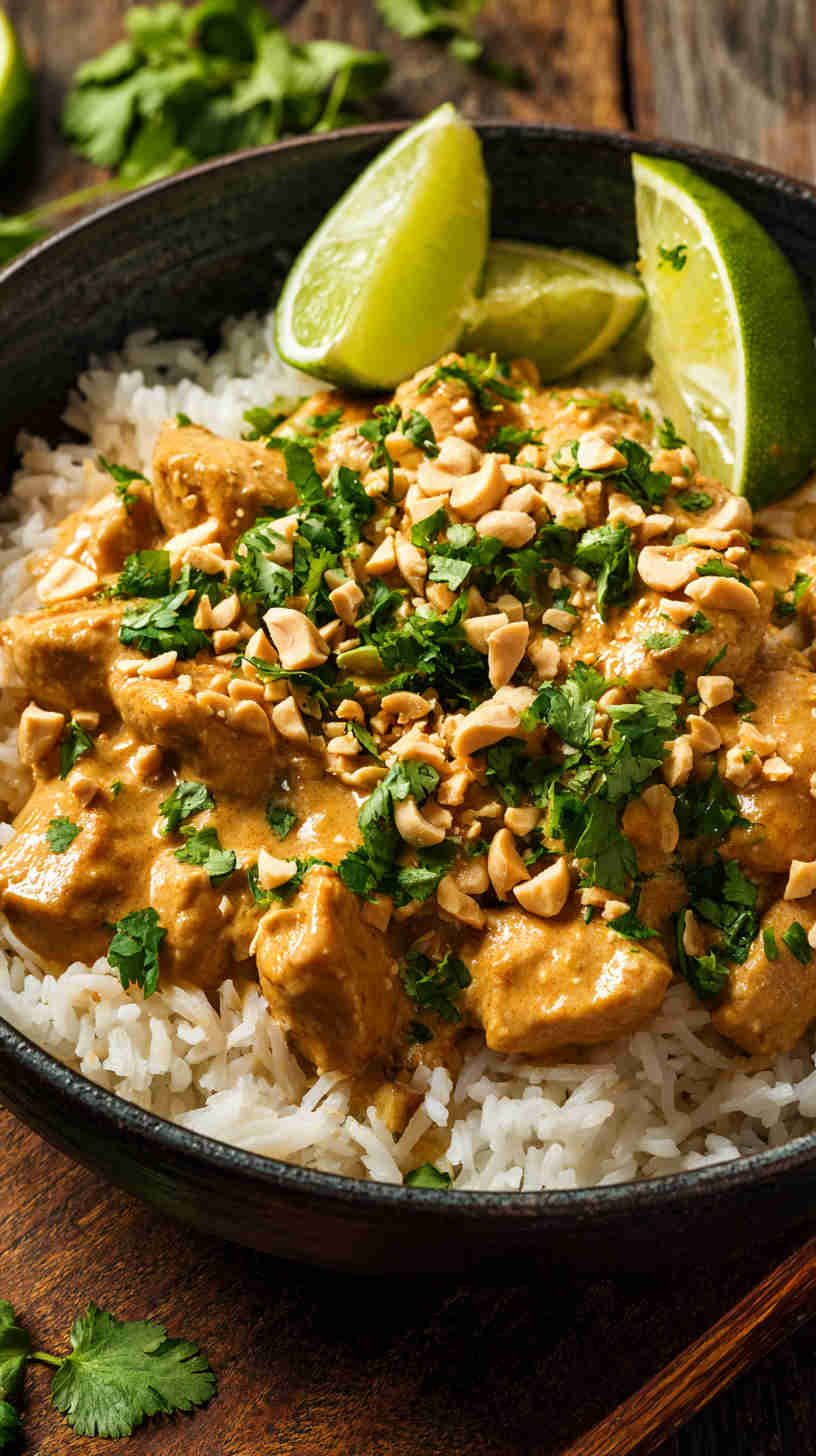 Crockpot Thai Peanut Chicken