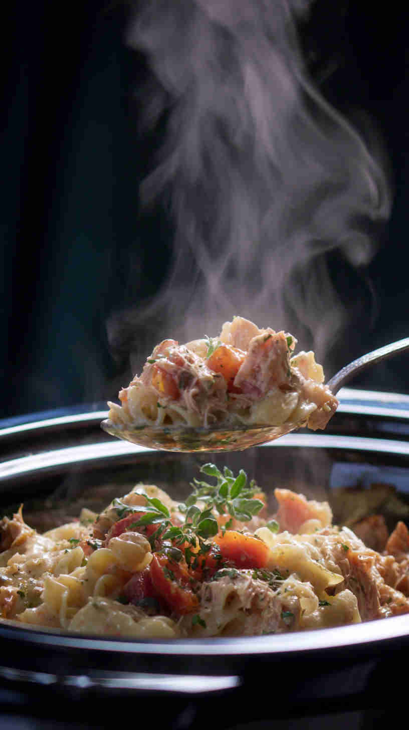 Crockpot Tuna Noodle Casserole