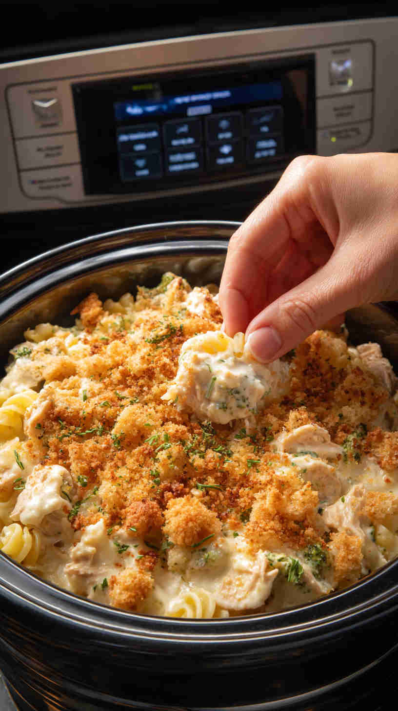 Crockpot Tuna Noodle Casserole
