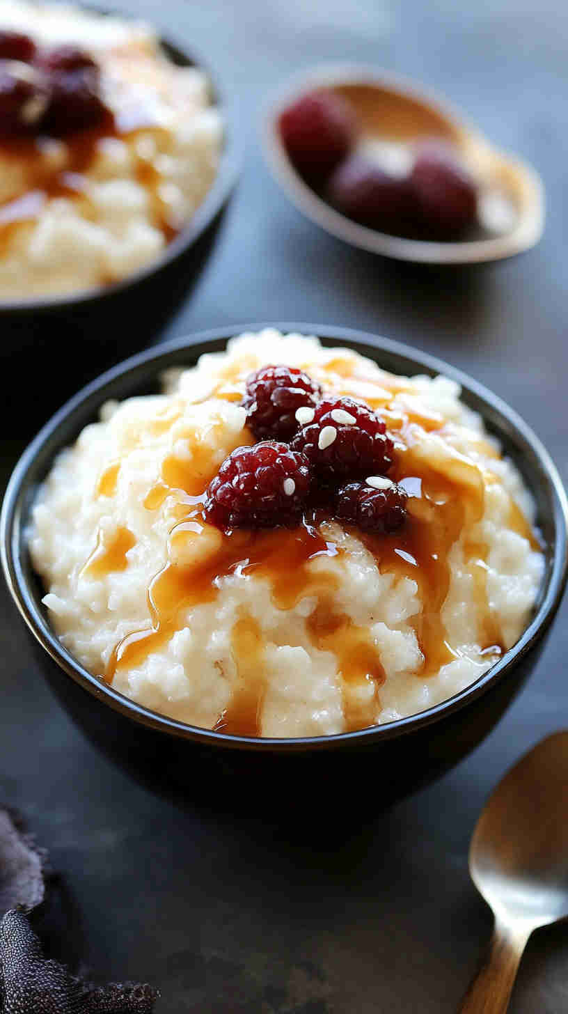 Decadent Slow Cooker Rice Pudding with Caramel Drizzle