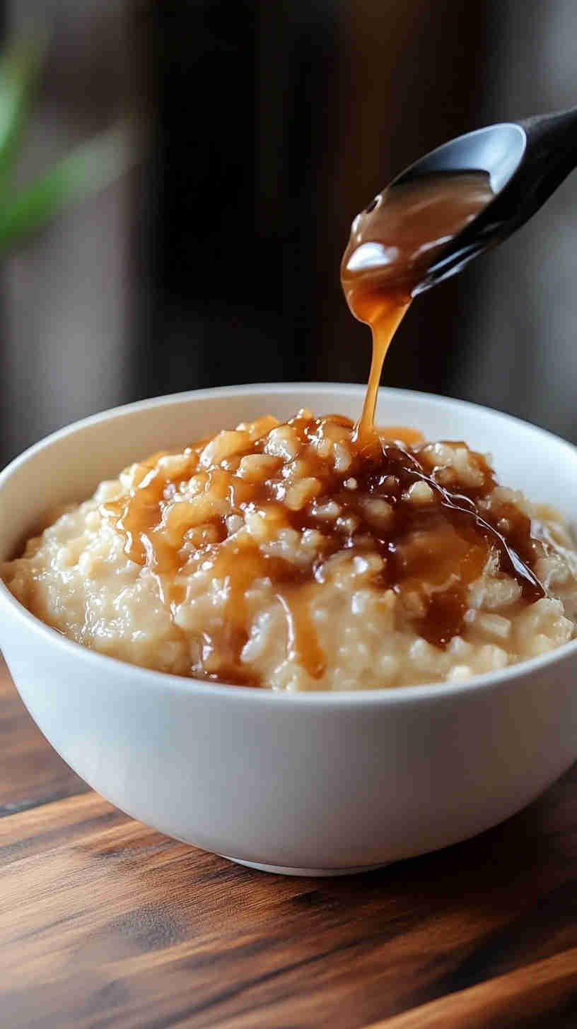 Decadent Slow Cooker Rice Pudding with Caramel Drizzle