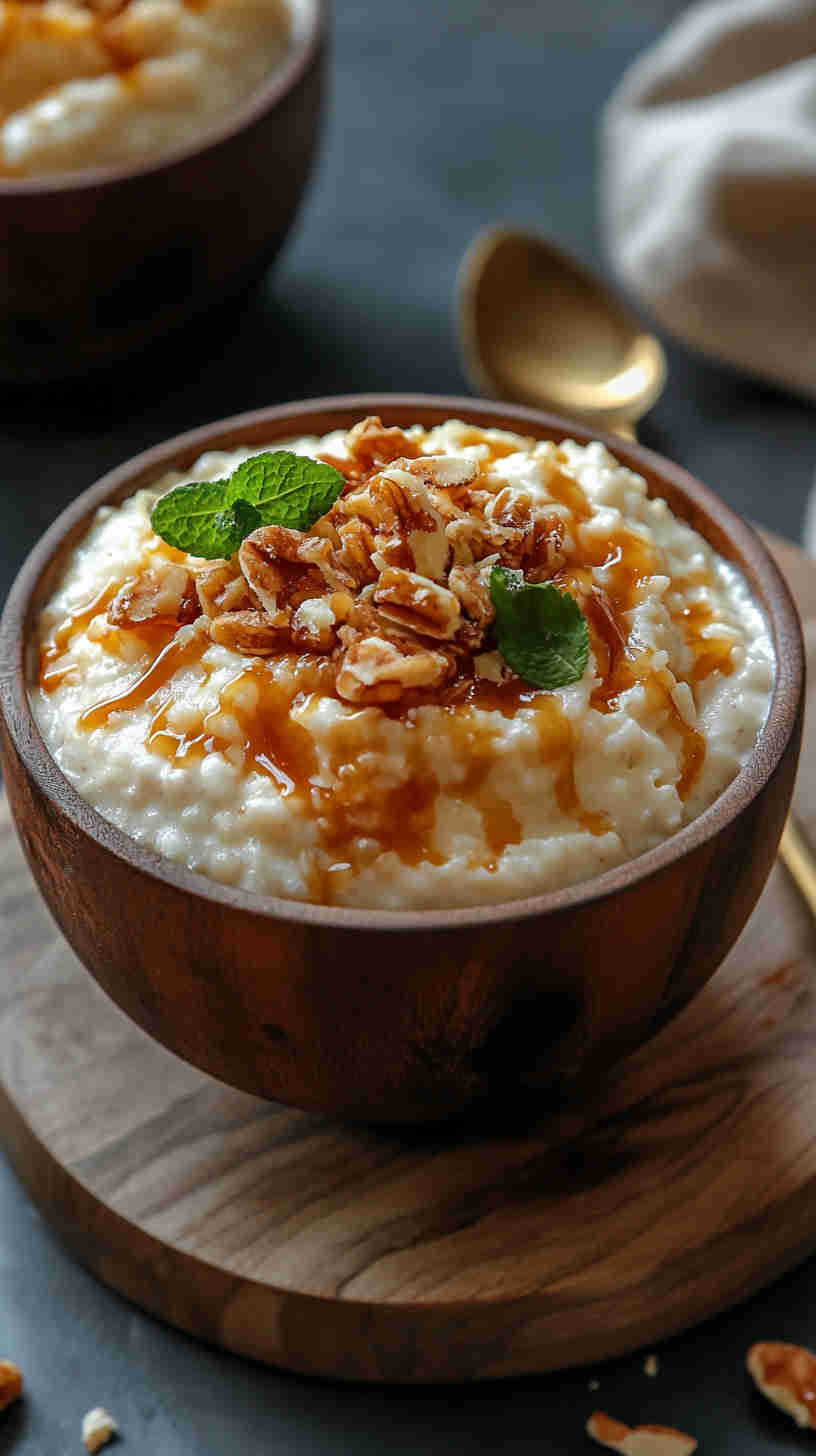 Decadent Slow Cooker Rice Pudding with Caramel Drizzle