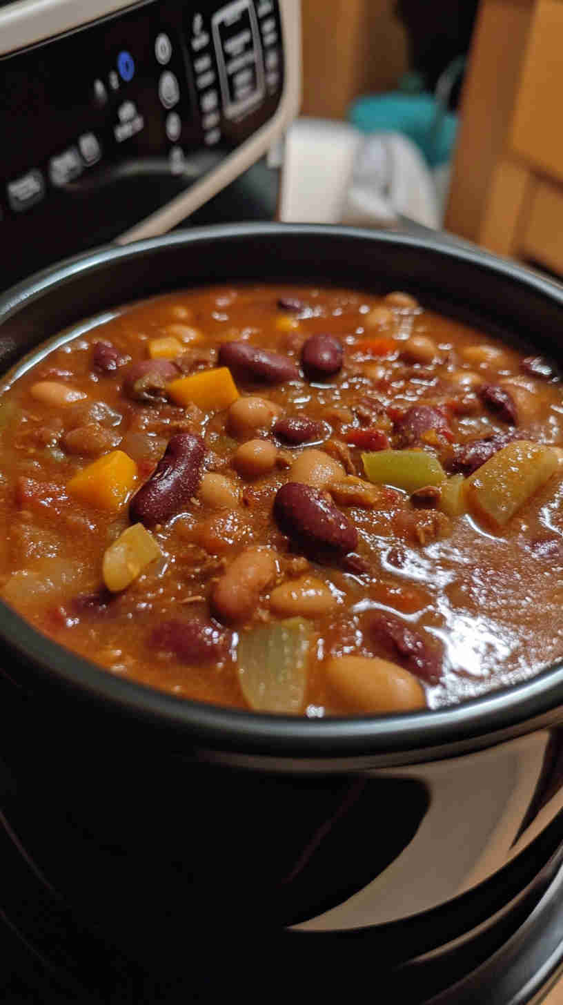 Deliciously Thick Crock Pot 15 Bean Soup
