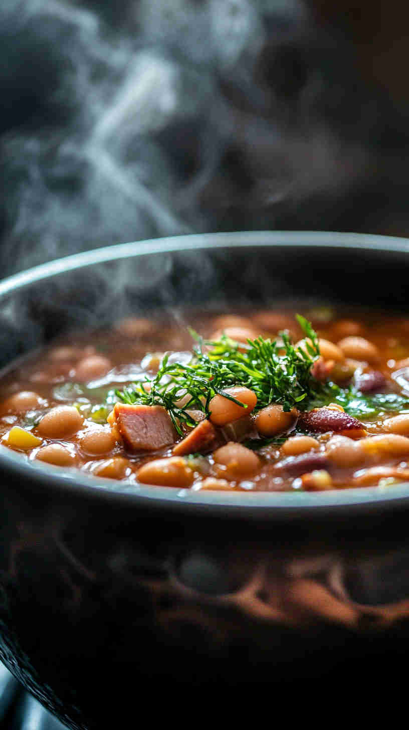 Deliciously Thick Crock Pot 15 Bean Soup