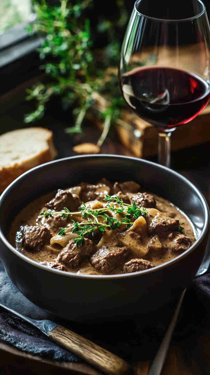Easy Beef Stroganoff