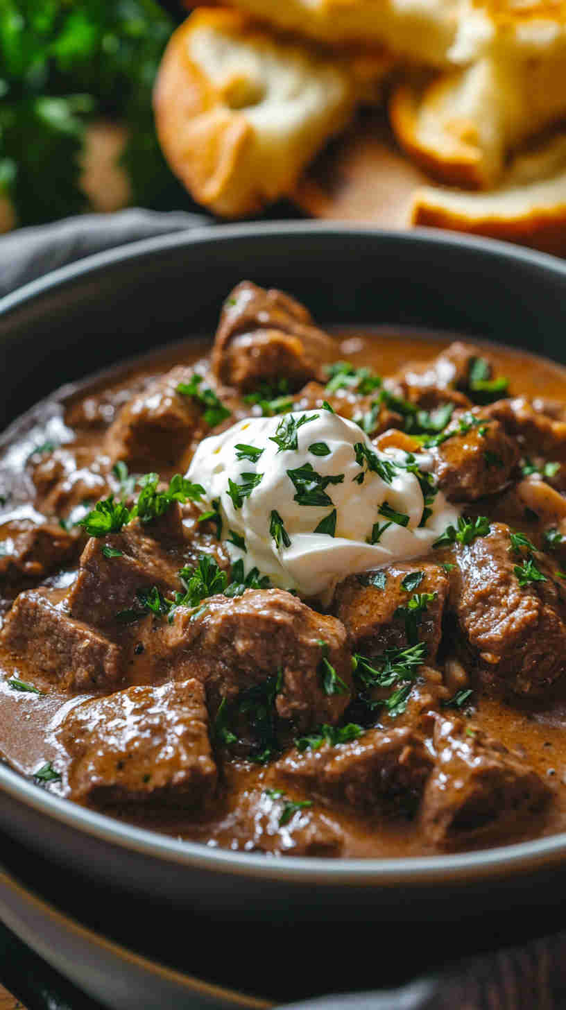 Easy Beef Stroganoff