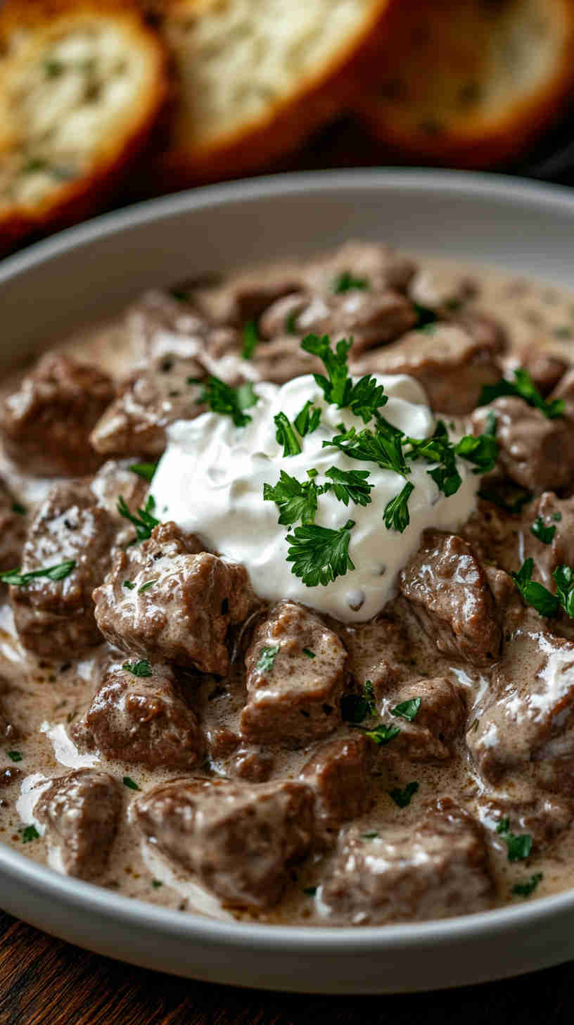 Easy Beef Stroganoff